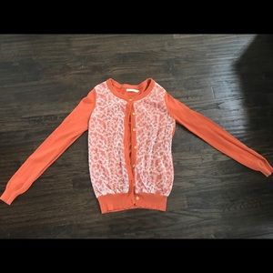 Small orange cardigan
